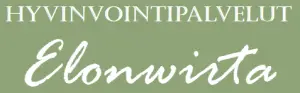logoteksti vihreätausta valkoinenteksti