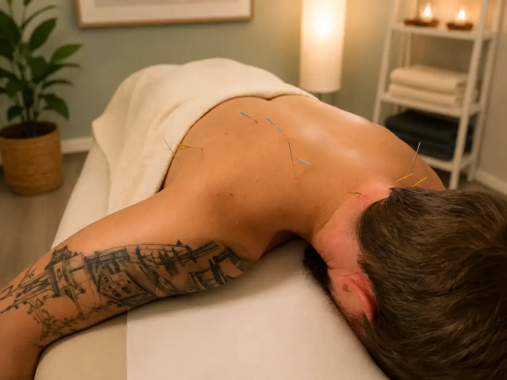 Miesasiakas dry needling -hoidossa